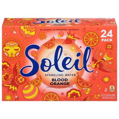 Soleil Water Sparkling Blood Orange 24