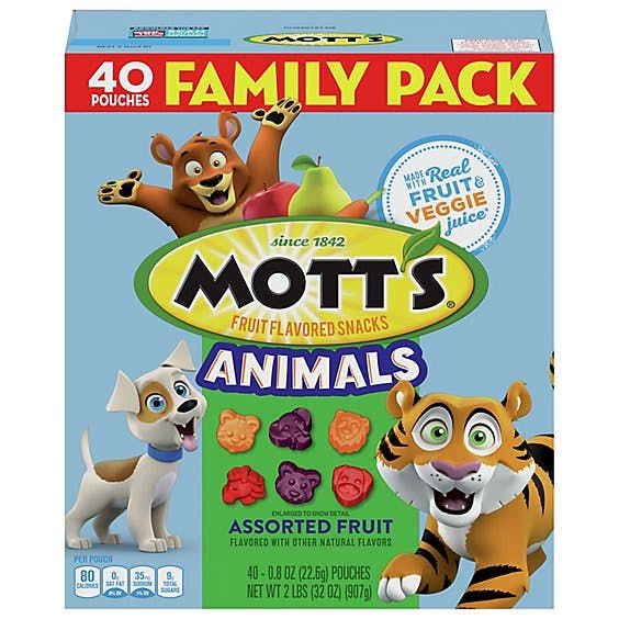 Mott's Animals Assorted Fruit Flavored Snacks