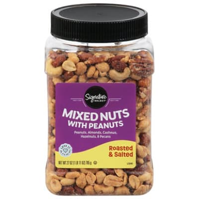 Signature Select Roasted And Salted Mixed Nuts With Peanuts