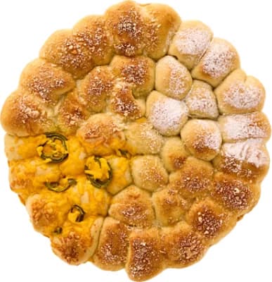 Savory Cluster Wheel Focaccia Bread
