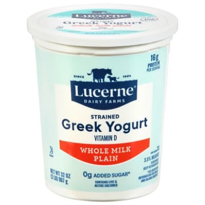 Lucerne Greek Yogurt Whole Milk Plain