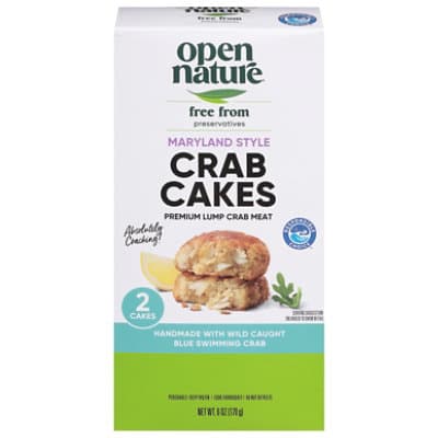Open Nature Crab Cakes Premium Lump Maryland Style