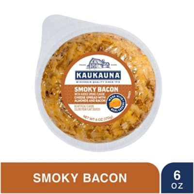 Kaukauna Smoky Bacon Spread With Almonds And Bacon Cheese