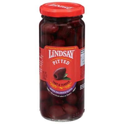 Lindsay Olives, Pitted, Tart & Tender, Greek Kalamata