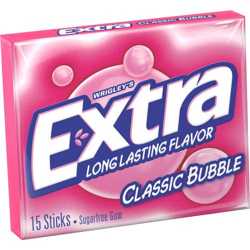 Wrigley'S Extra Sugarfree Classic Bubble