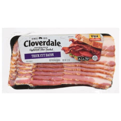 Cloverdale Thick-Cut Premium Applewood Bacon