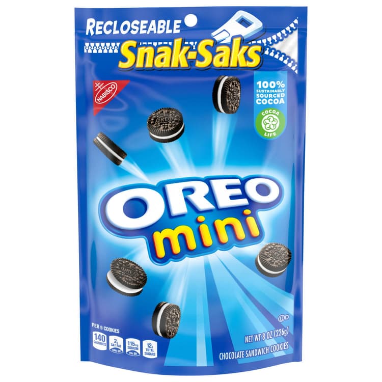 Oreo Snak Saks Mini Chocolate Sandwich Cookies
