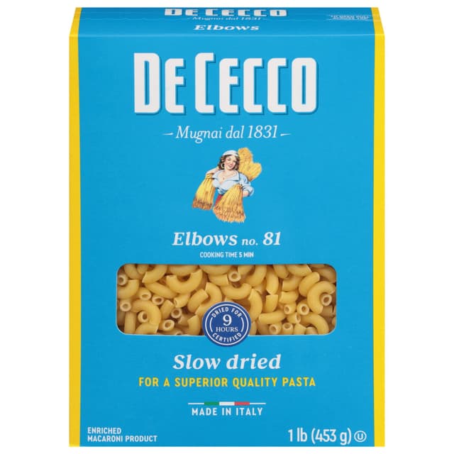 Is it Caffeine Free? De Cecco Elbows Pasta