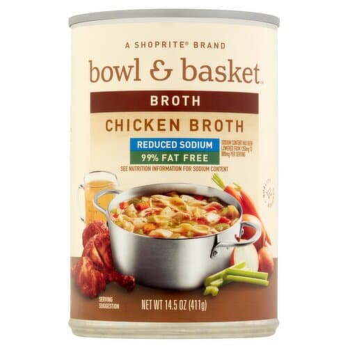 Bowl & Basket Reduced Sodium 99% Fat Free Chicken Broth
