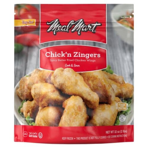 Meal Mart Chick'N Zingers Spicy Batter Fried Chicken Wings