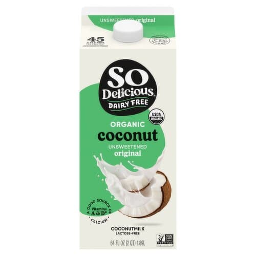 So Delicious Dairy Free Coconut Milk Organic Unsweetened