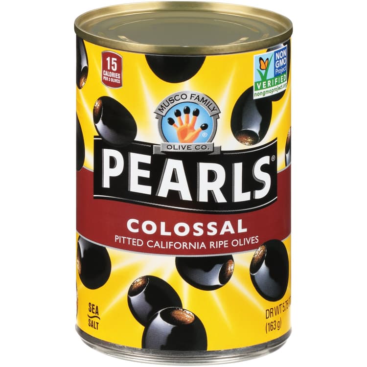 Pearls Olives, Pitted California Ripe, Colossal