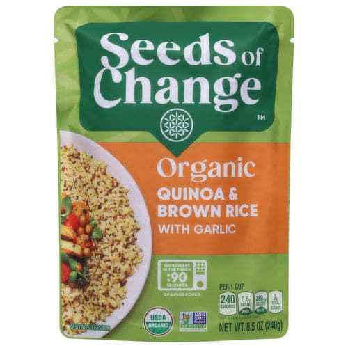 Is it Vegetarian? Seeds Of Change Organic Quinoa & Brown Rice With Garlic