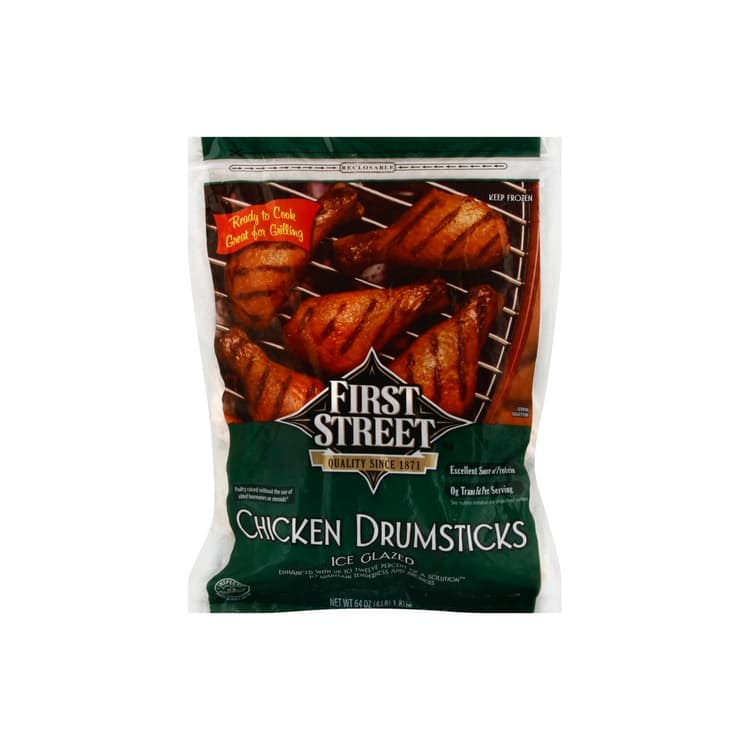 First Street Chicken Drumsticks Ice Glazed