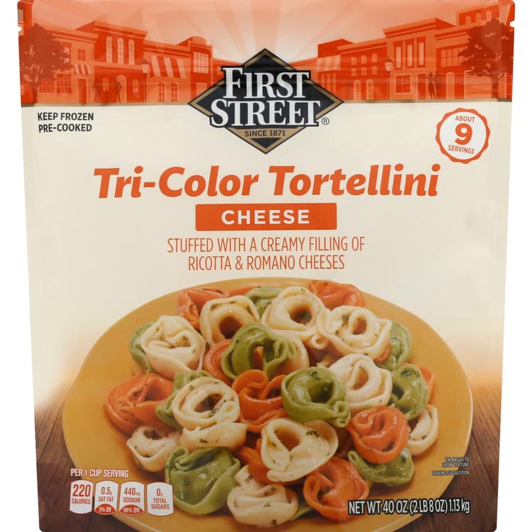 First Street Tortellini, Cheese, Tri-Color