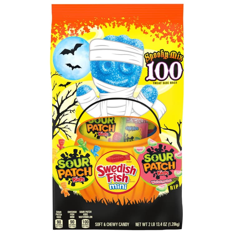 Sour Patch Kids & Swedish Fish Spooky Mix Treat Size Bags