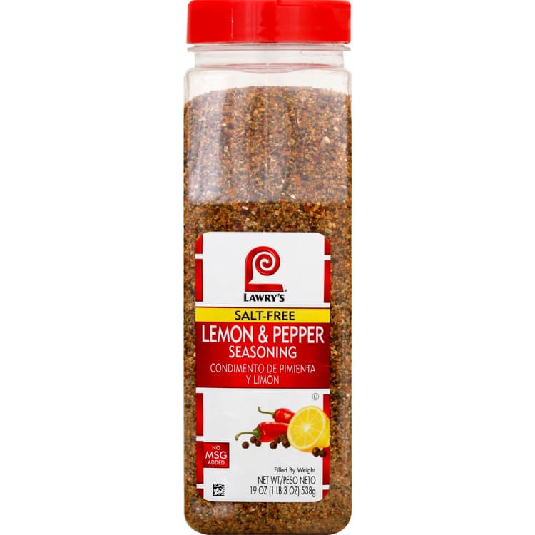 Lawry'S Seasoning, Salt-Free, Lemon & Pepper