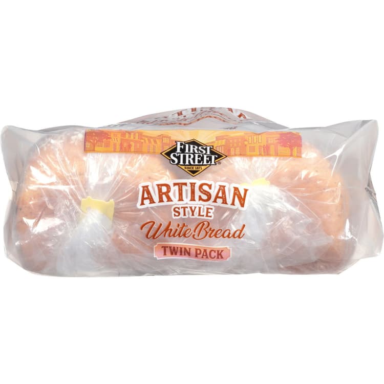 First Street White Bread, Artisan Style, Twin