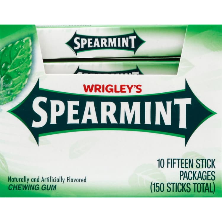 Spearmint Chewing Gum, Slim