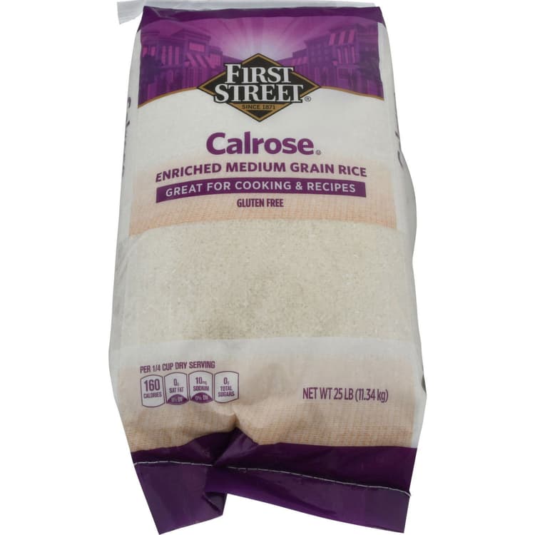 First Street Rice, Enriched, Medium Grain, Calrose