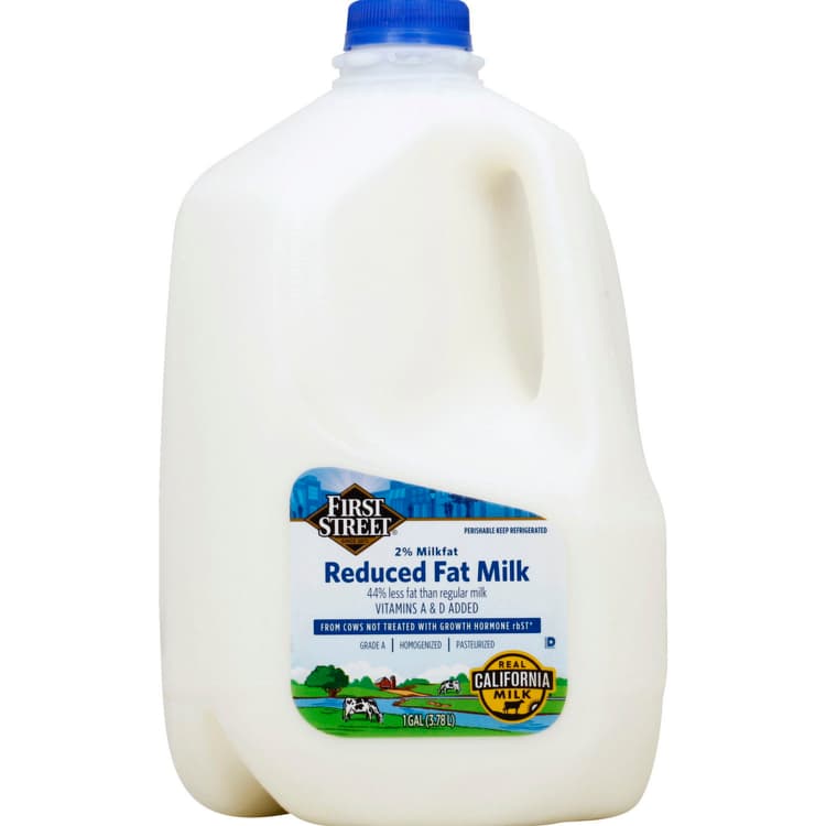 First Street Milk, Reduced Fat, 2% Milkfat