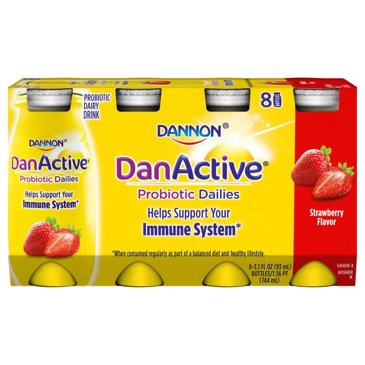 Danactive Probiotic Dailies Strawberry 