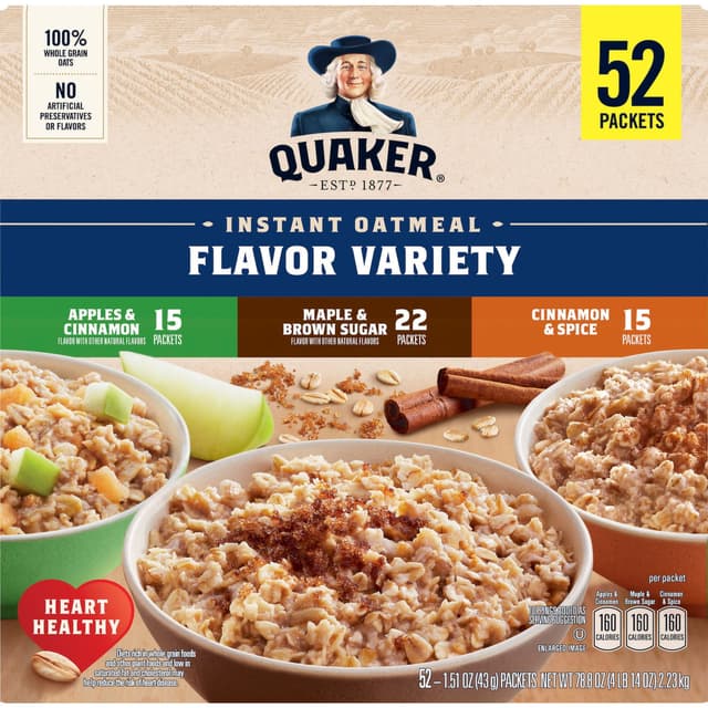 Is it Fructose Free? Quaker Flavored Instant Oatmeal Variety Pack, Packets