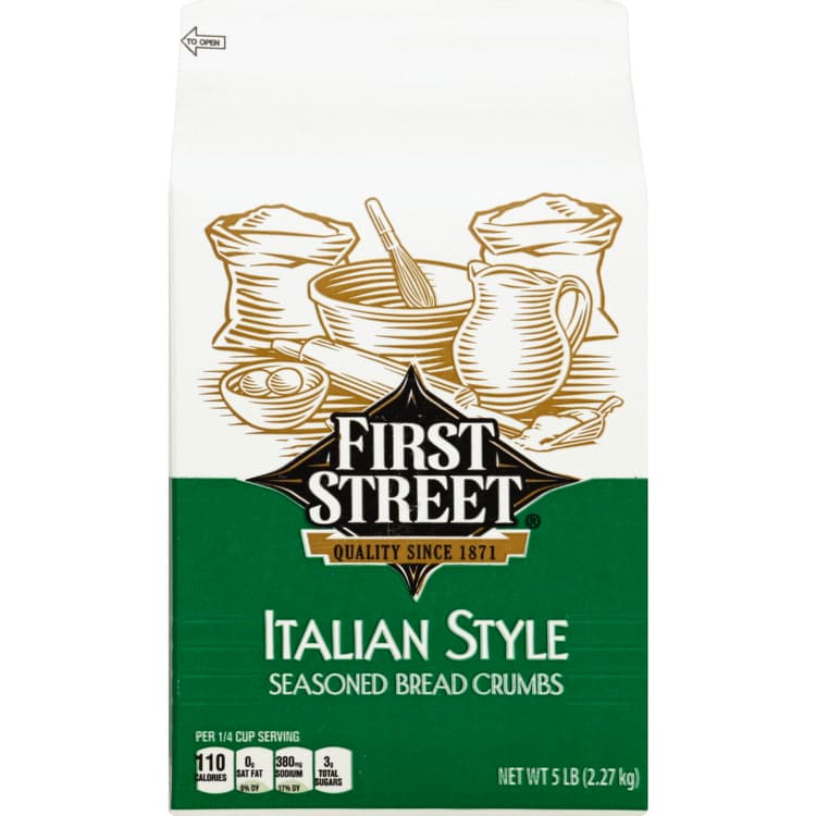 First Street Bread Crumbs, Seasoned, Italian Style