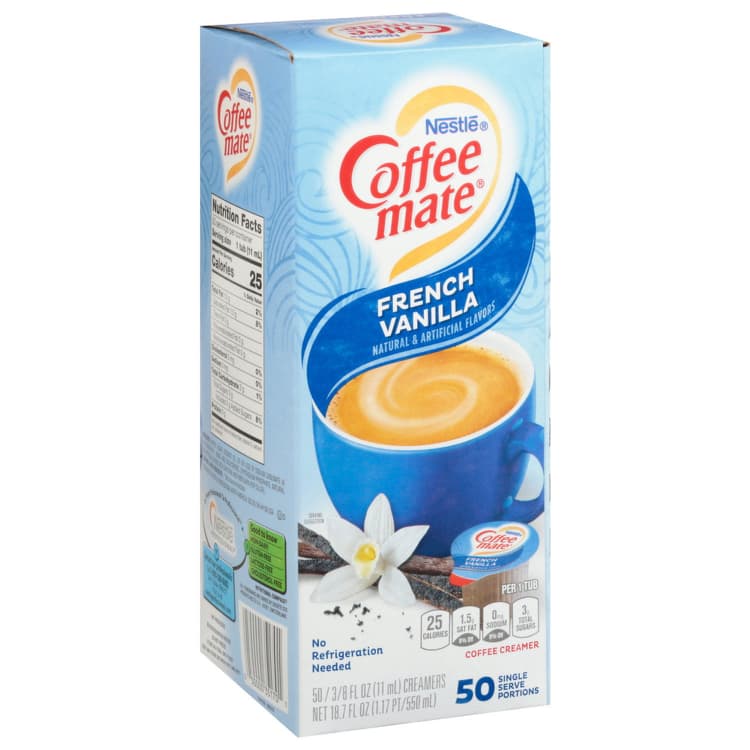 Coffee-Mate Coffee Creamer, French Vanilla, Single Serve Portions