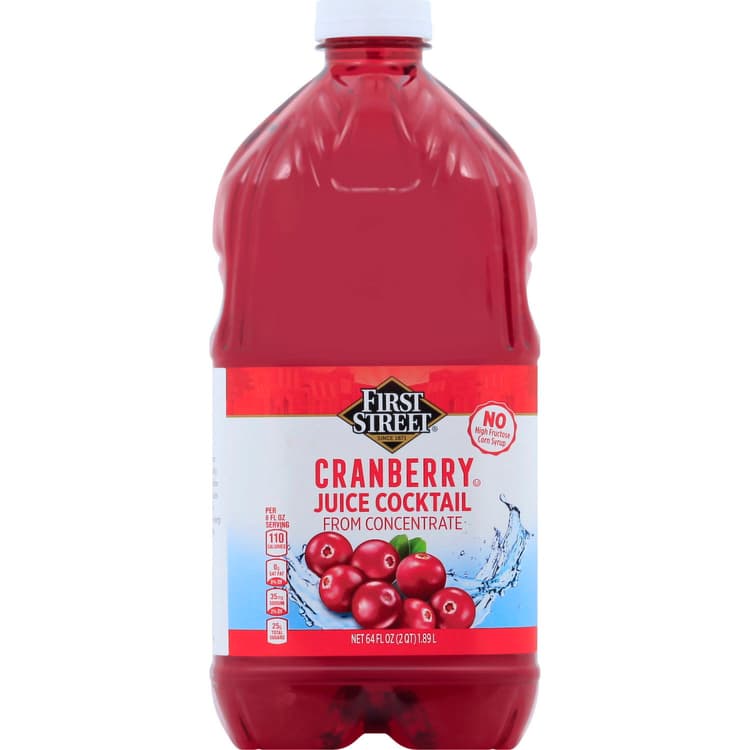 First Street Juice Cocktail, Cranberry, From Concentrate
