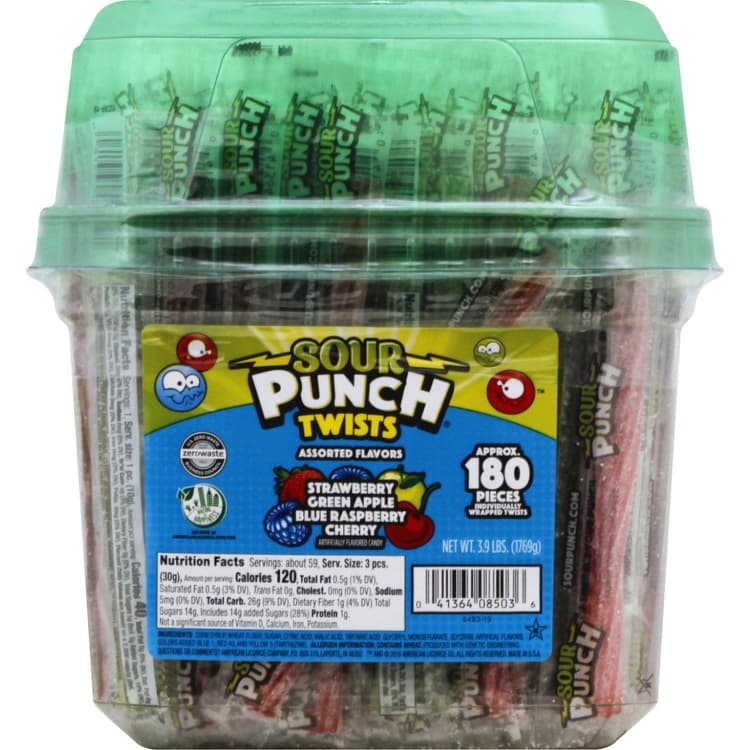 Sour Punch Candy, Assorted Flavors