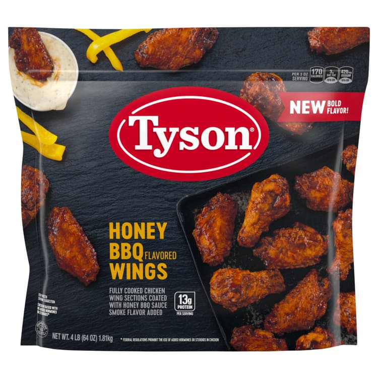 Tyson Wings, Honey Bbq Flavored