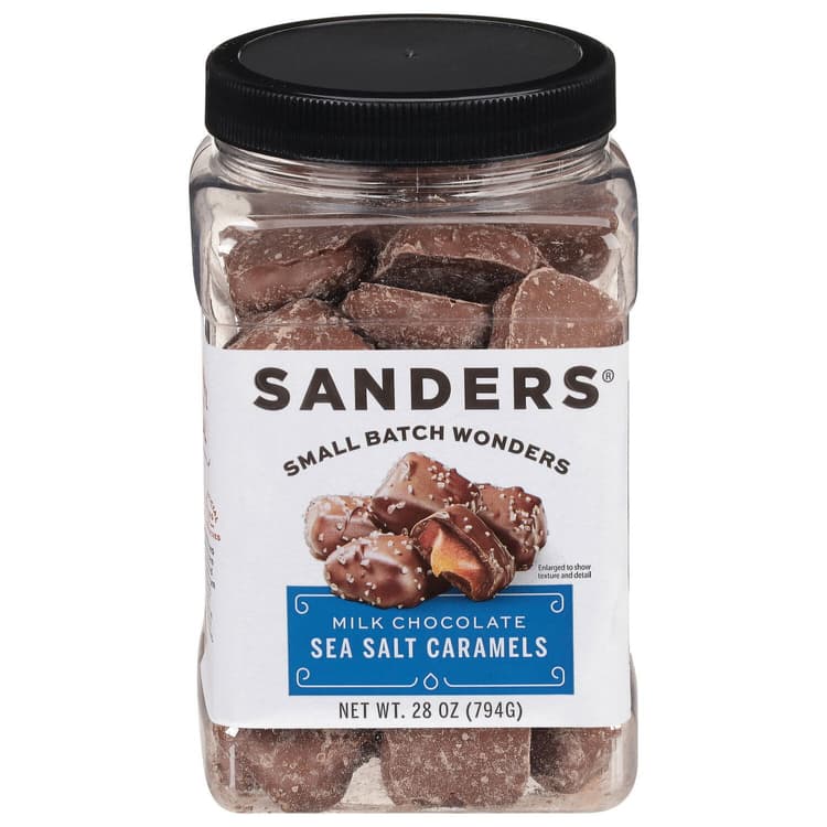Sanders, Sea Salt Caramels, Milk Chocolate