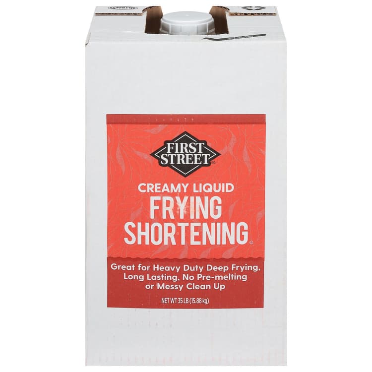 First Street Frying Shortening, Creamy Liquid