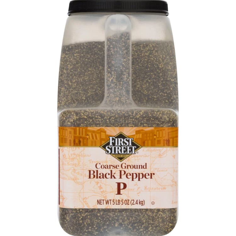 First Street Black Pepper, Coarse Ground