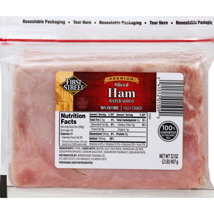 First Street Ham, Premium, Sliced