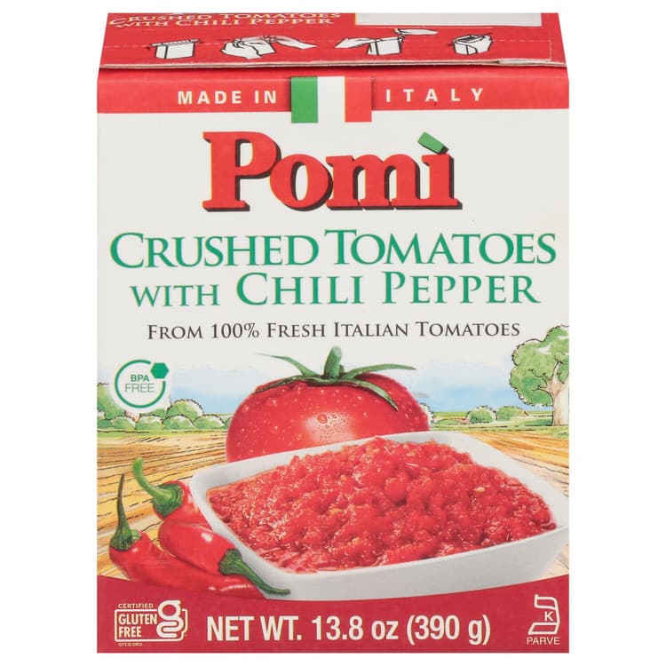 Pomi Crushed Tomatoes + Chili Pepper