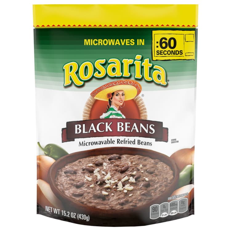 Rosarita Microwavable Refried Black Beans