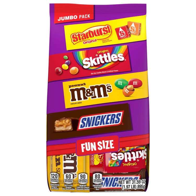 Mars Wrigley Fun Size Candy Variety Jumbo