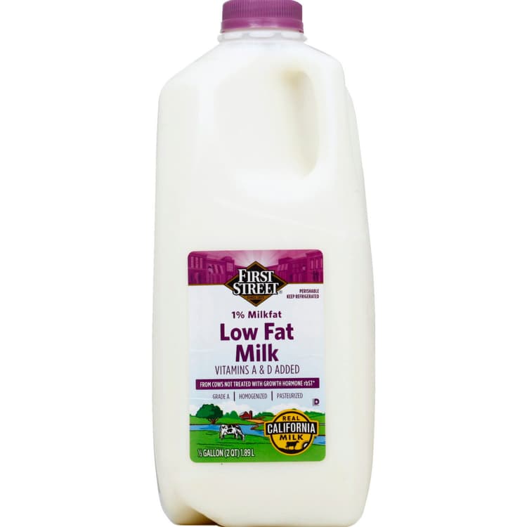 First Street Milk, Low Fat, 1% Milkfat
