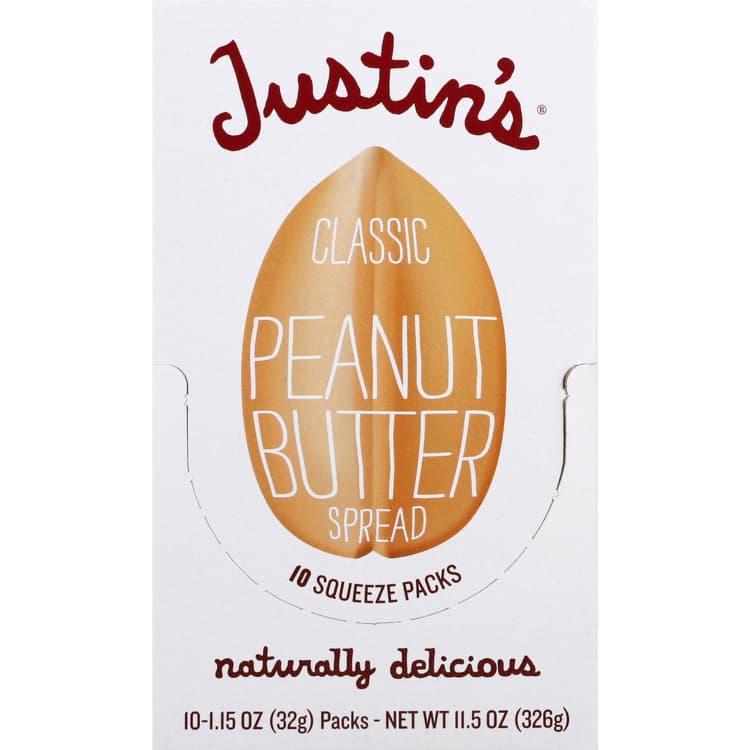 Justins Peanut Butter, Classic, Squeeze