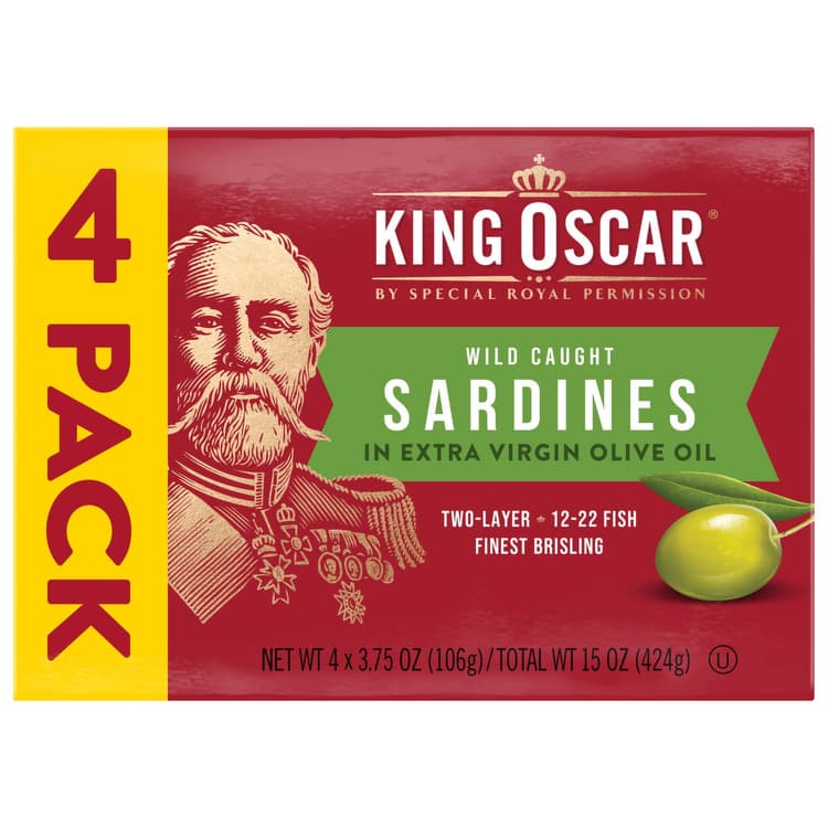 King Oscar Sardines In Extra Virgin Olive Oil Double Layer Box
