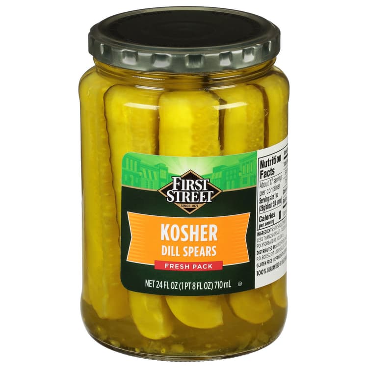 First Street Pickles, Dill Spears, Kosher, Fresh