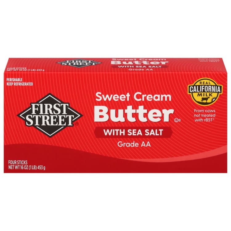 First Street Butter, With Sea Salt, Sweet Cream