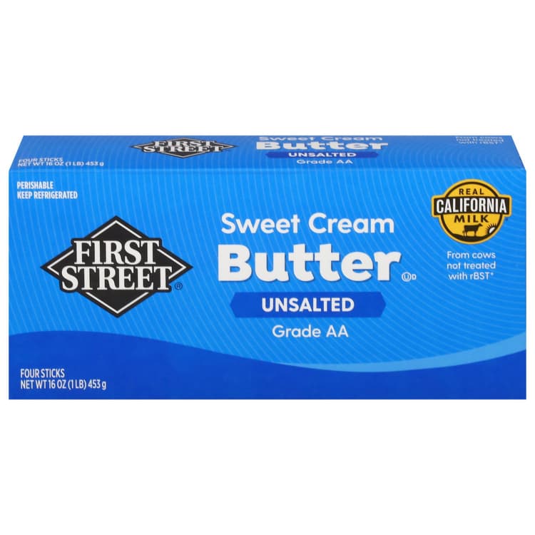 First Street Butter, Unsalted, Sweet Cream