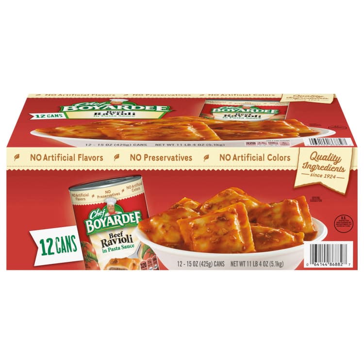 Chef Boyardee Beef Ravioli, In Pasta Sauce