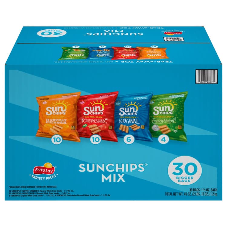 Frito Lay Snacks, Sunchips Mix, Variety