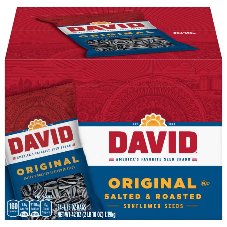 David Sunflower Seeds, Original, Salted & Roasted
