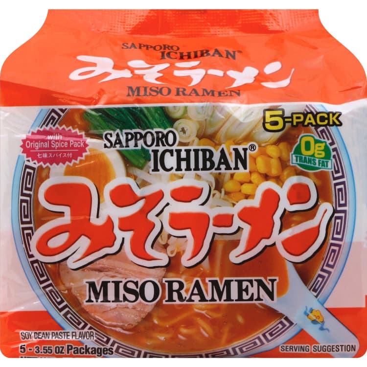Sapporo Ichiban Miso Ramen, Soy Bean Paste Flavor