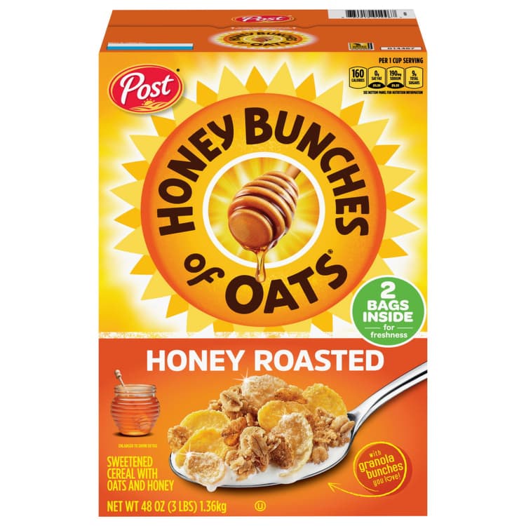 Honey Bunches Of Oats Cereal, Honey Roasted